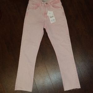 Pink Zara stretch smile fit Jean's size 4